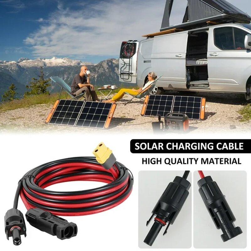 Solar Extension Cable Manufacturer - IP67 Waterproof 12AWG Solar to XT60 Adapter