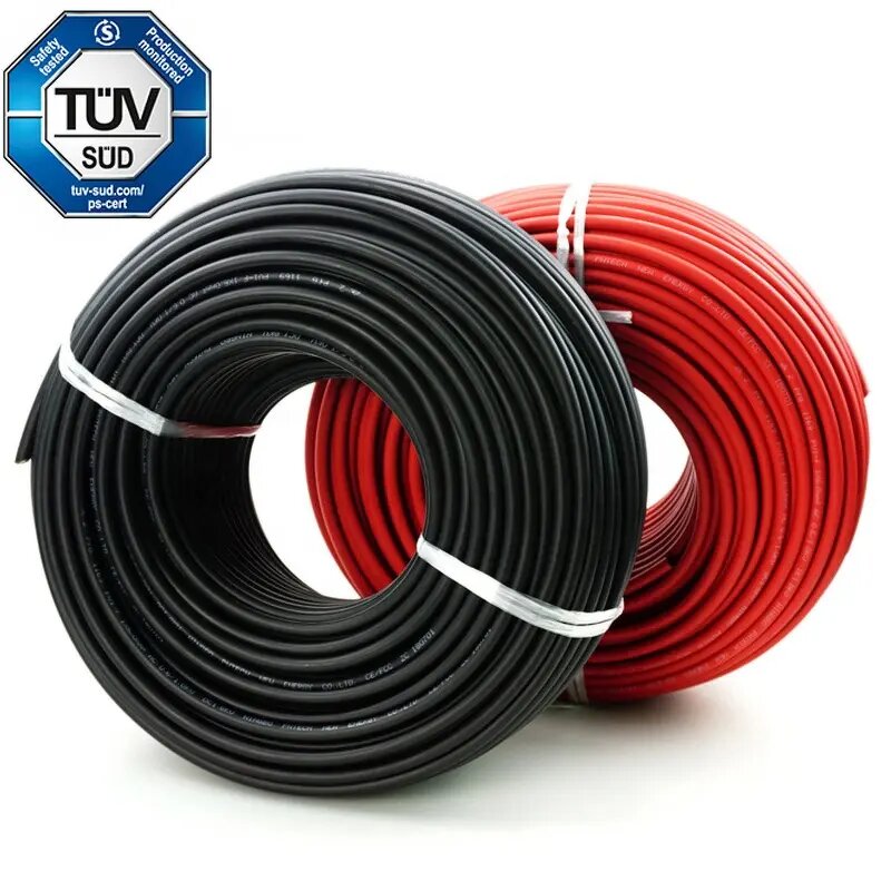 Solar DC Cables Manufacturer - 1500V H1Z2Z2-K 1X6 1X4 Tinned Copper XLPO PV Wire