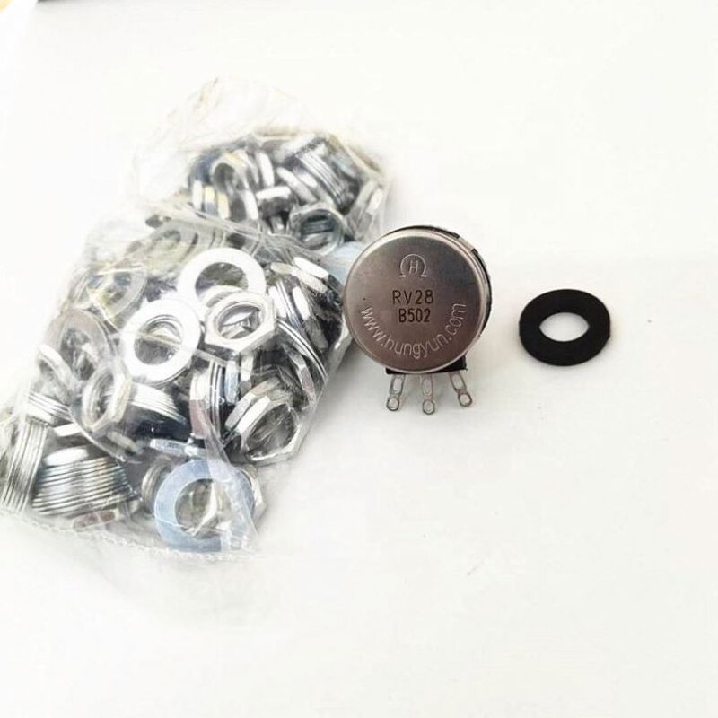 Potentiometer - B100K B104 15mm Handle Stereo Audio Adjustable Switch