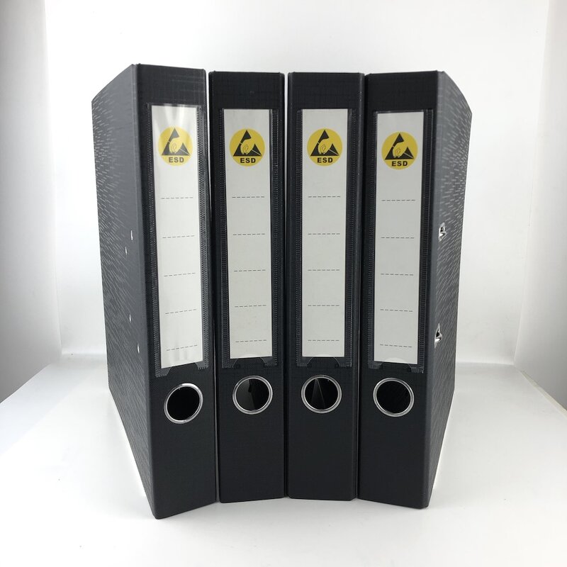 ESD Clip Board Manufacturer - A4 Plastic Black Anti Static Document Holder for Cleanroom