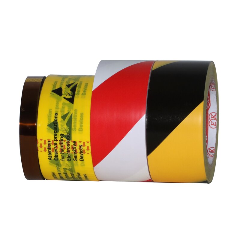 ESD Warning Tape Manufacturer - 33M Length PVC for Protected Area Floor & Wall Custom Logo