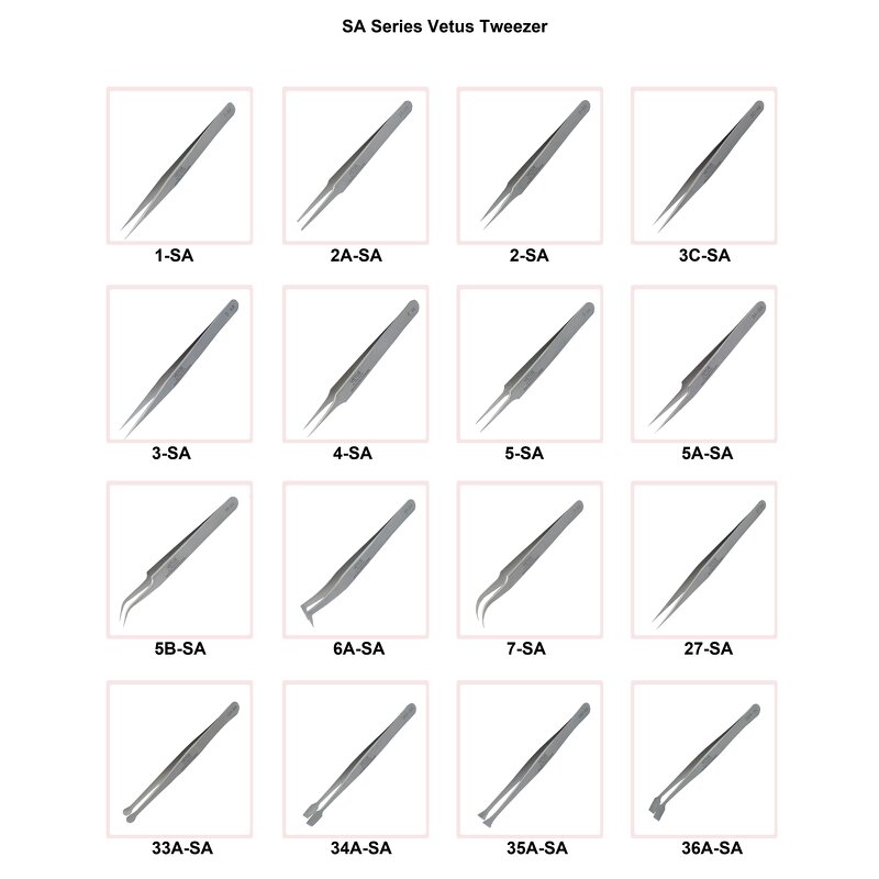 Tweezers Manufacturer - Top Grade Vetus Original for Jewelry Cosmetic Manicure Eyebrow