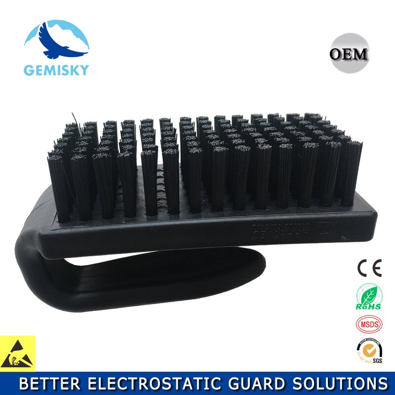 ESD Brush Manufacturer - Corrosion Resistant U Type Black Anti-Static for PCB Electronics