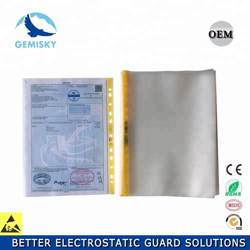 ESD Document Holder Manufacturer - A4 A3 Antistatic File Holder Office Anti-Static Folder