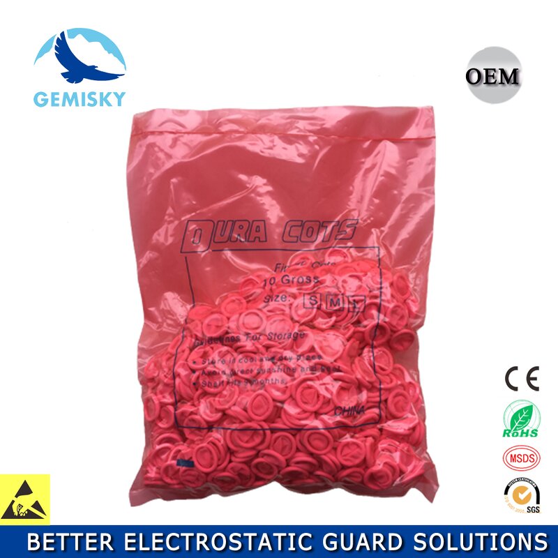 Finger Cots Manufacturer - Static Powder Free Anti-slip Anti Static ESD Cleanroom Latex Pink