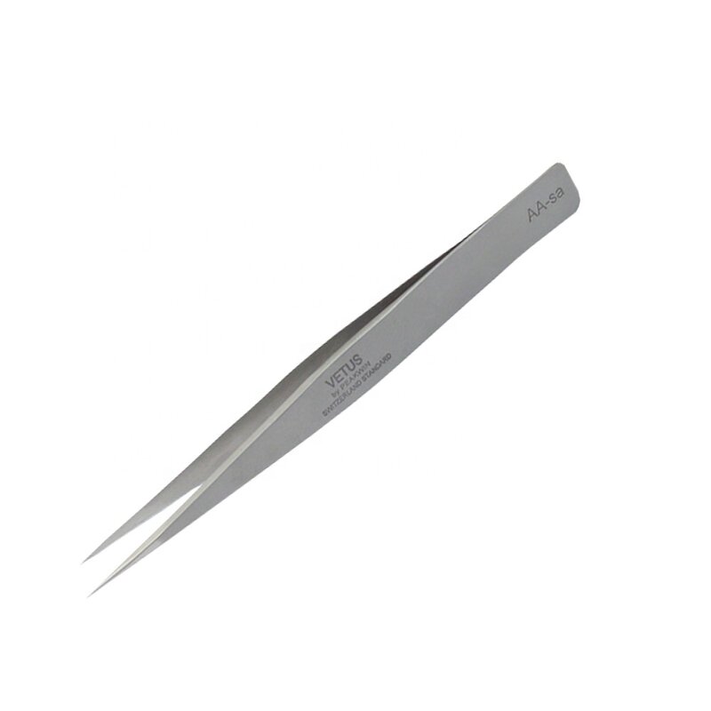 Tweezers Manufacturer - 5-SA VETUS Stainless Steel Custom for Eyelash Extension with Logo