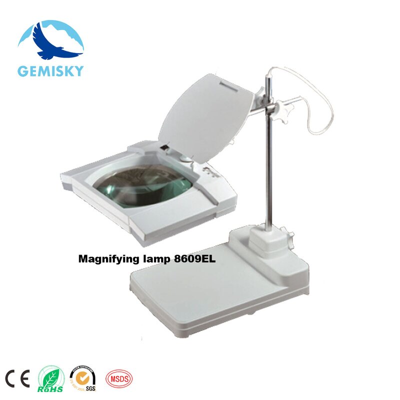 Magnifying Lamp Manufacturer - GS-C02106 ESD Bench Top Folding Glass with Clamp