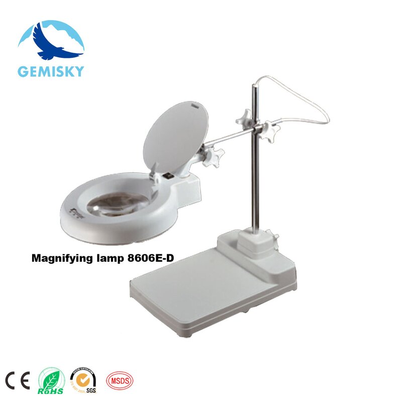 Magnifying Lamp Manufacturer - GS-C02106 ESD Bench Top Folding Glass with Clamp
