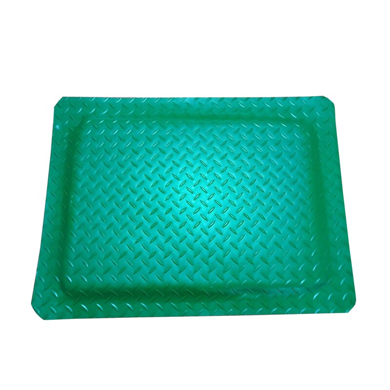 ESD Anti-fatigue Mat Manufacturer - Black&Yellow Non-slip Diamond Plate PVC Rubber