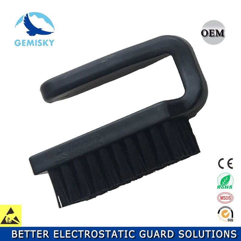 ESD Brush Manufacturer - Corrosion Resistant U Type Black Anti-Static for PCB Electronics