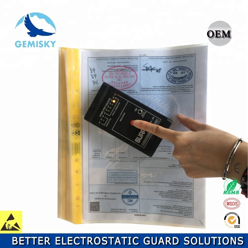 ESD Document Holder Manufacturer - A4 A3 Antistatic File Holder Office Anti-Static Folder