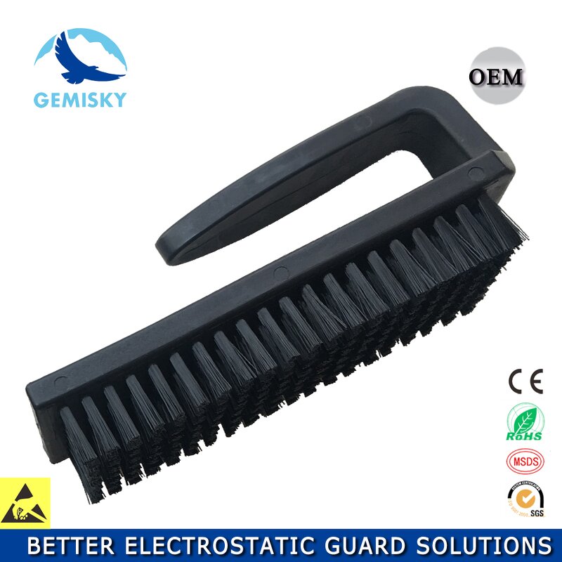 ESD Brush Manufacturer - Corrosion Resistant U Type Black Anti-Static for PCB Electronics