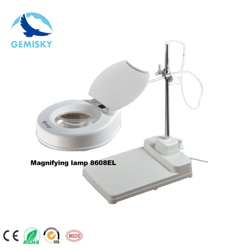 Magnifying Lamp Manufacturer - GS-C02106 ESD Bench Top Folding Glass with Clamp