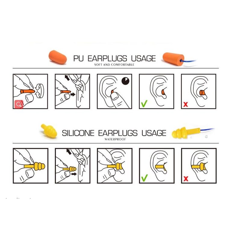 Ear Plugs Manufacturer - Comfortable 15-45 DB Polyurethane Foam Colorful Anti-noise Protector