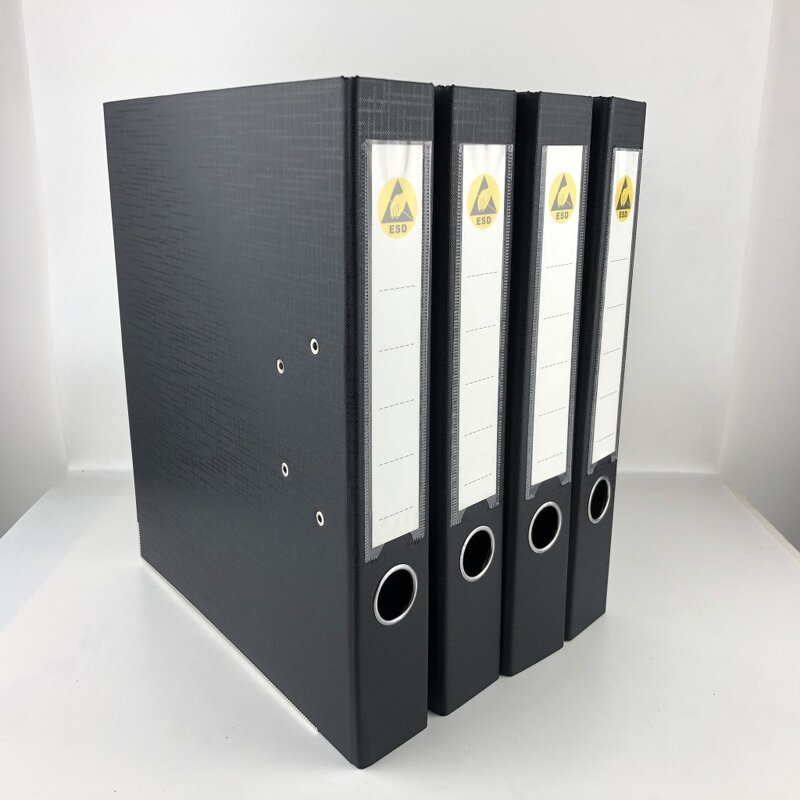 ESD Clip Board Manufacturer - A4 Plastic Black Anti Static Document Holder for Cleanroom