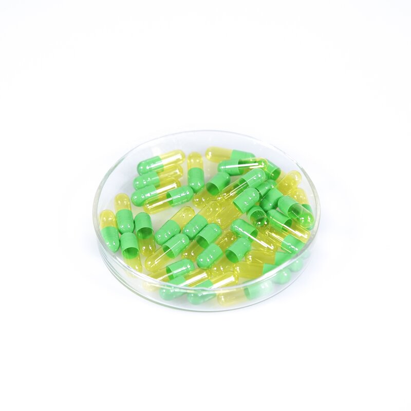 Enteric Coated Capsules - Size 00 & 0 Custom Organic Clear Color Customizable Coating