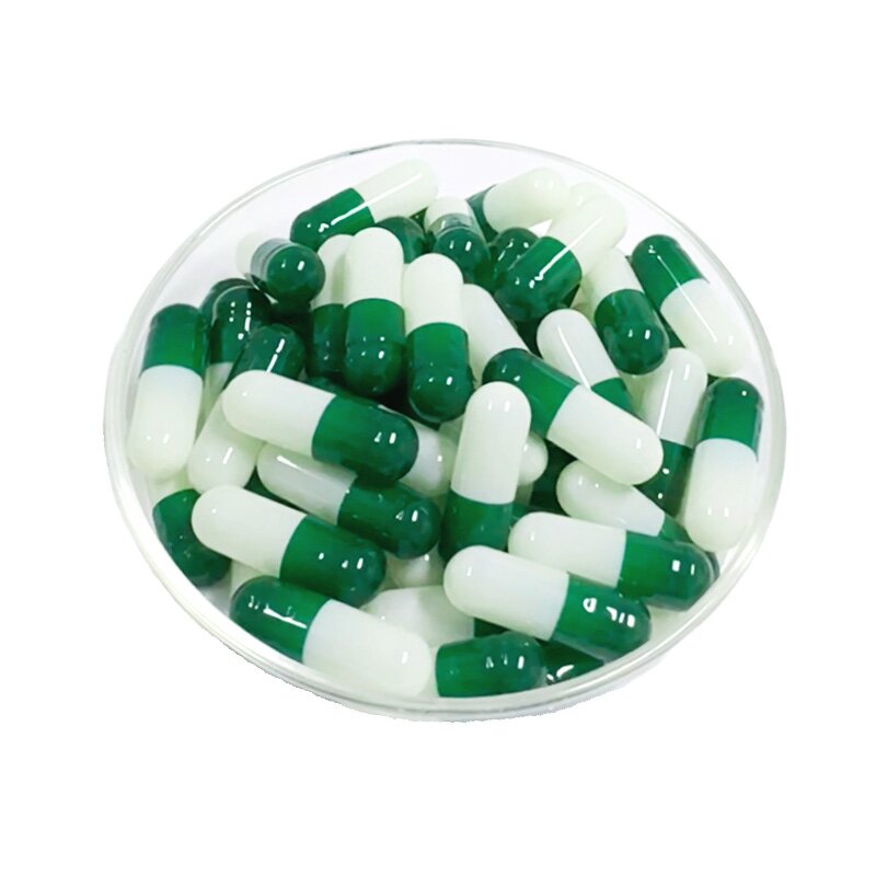 HPMC Capsules Manufacturer - Size 00 0 Green Vegan Vegetable Empty Veggie Capsule