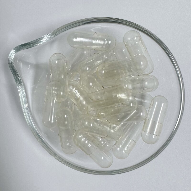 Enteric Coated Capsules - Size 000 1-4 Clear Bone Slow Absorption Hard Empty Capsule