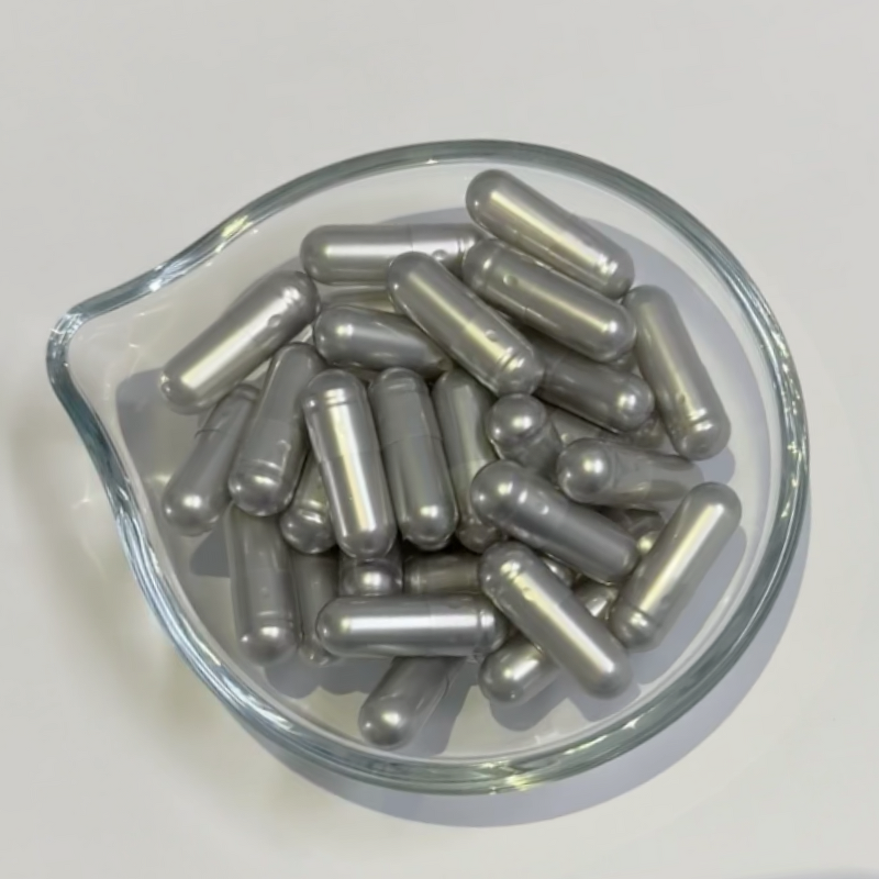 Gelatin Capsules Manufacturer - Size 00 0 1 Customized Pearl Heavy Blue Pharmaceutical Capsule
