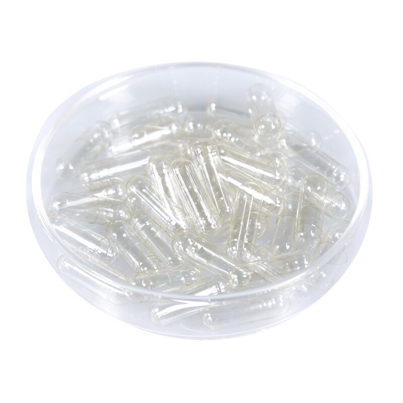 HPMC Capsules Manufacturer - Size 0 00 Transparent White Veggie Vegetarian Empty Capsule
