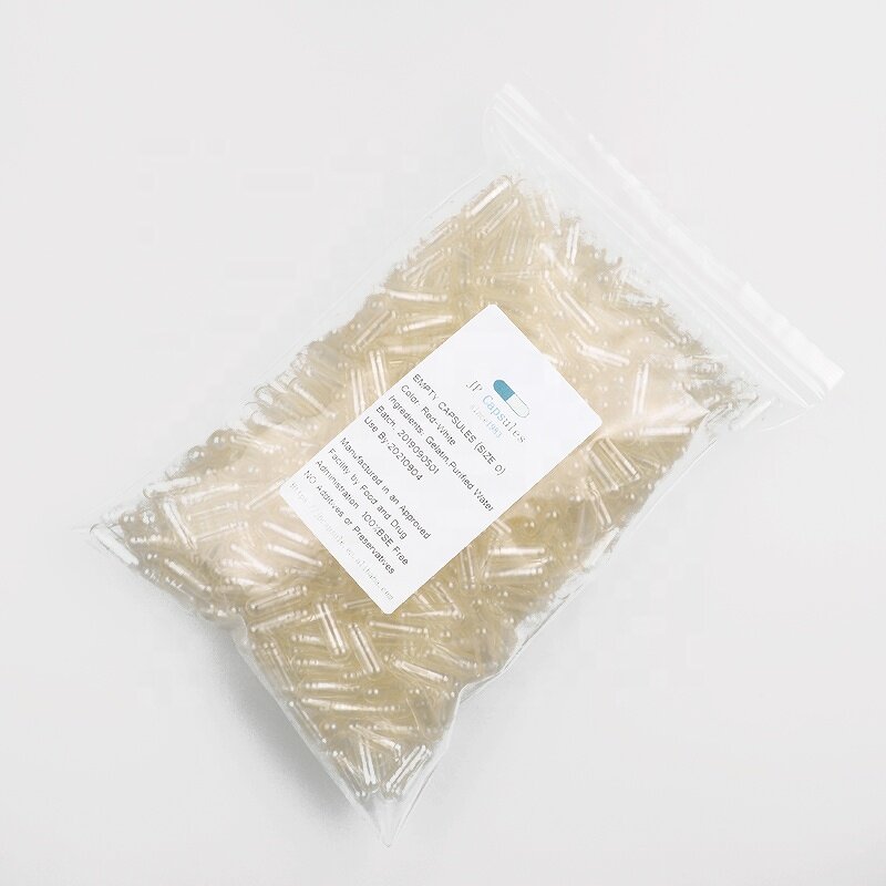 HPMC Capsules Manufacturer - Sizes 000 00 0 1 100-10000Pcs Clear Custom-Made Enteric-Coated