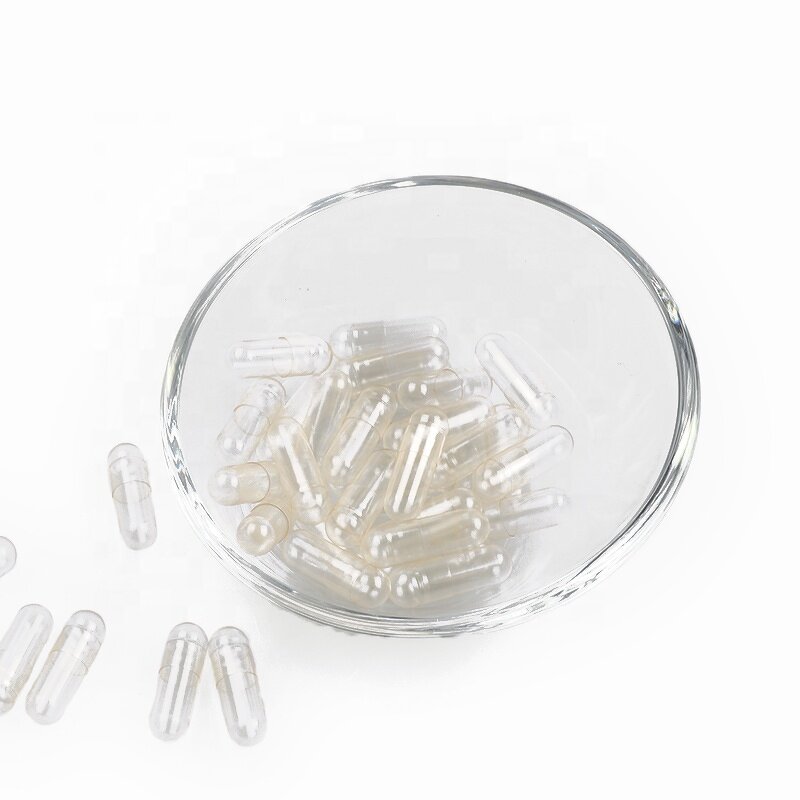 Pullulan Capsules Manufacturer - Size 00 Pure Transparent Vegetarian Empty Pill Capsule