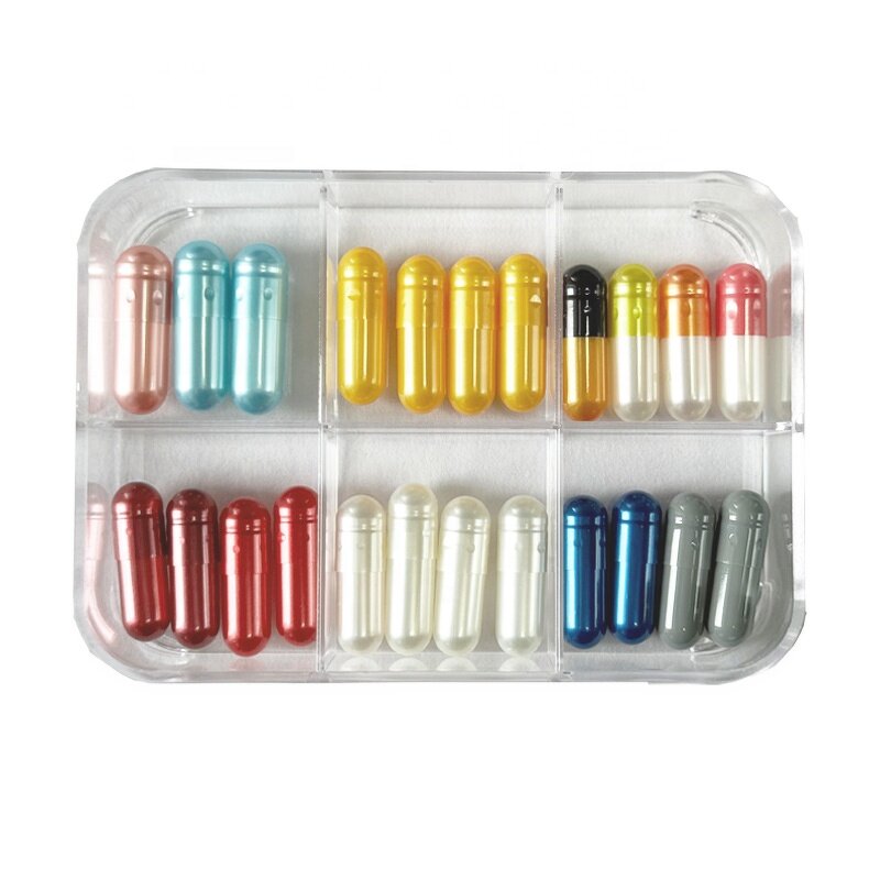 Gelatin Capsules Manufacturer - Gold Silver Purple Green Blue Bovine Premium Quality Empty Capsule