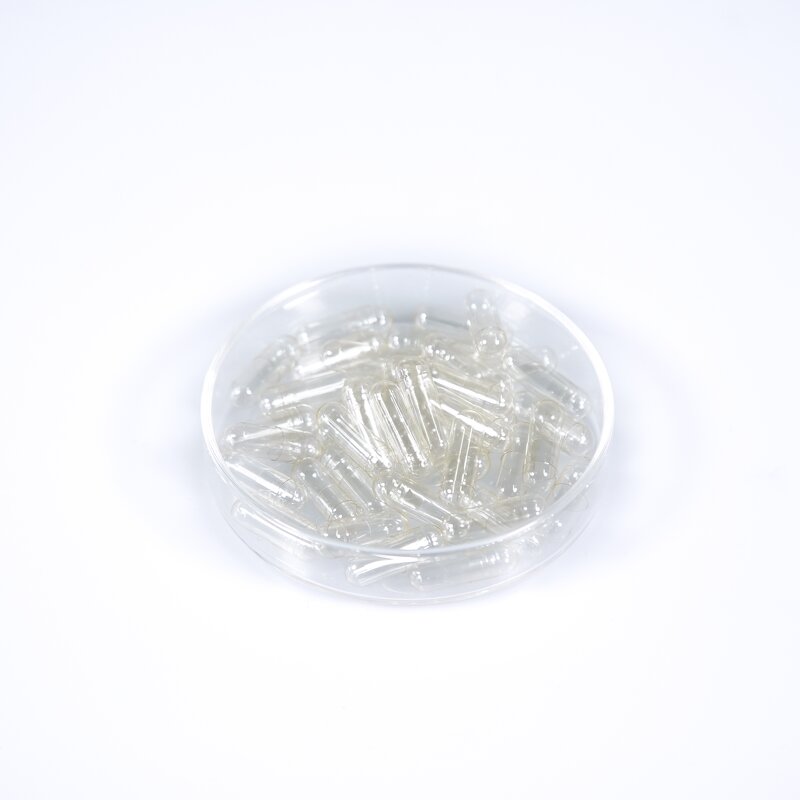 HPMC Capsules Manufacturer - Size 0 GMP Certified Separated Transparent Clear White Veggie