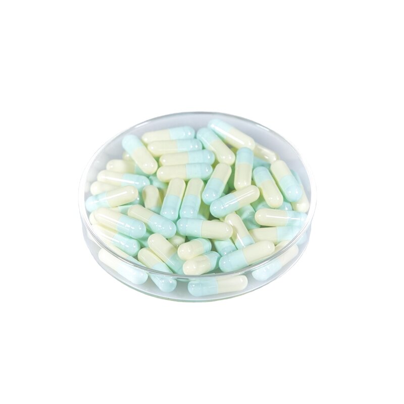 Enteric Coated Capsules - Size 00 & 0 Custom Organic Clear Color Customizable Coating