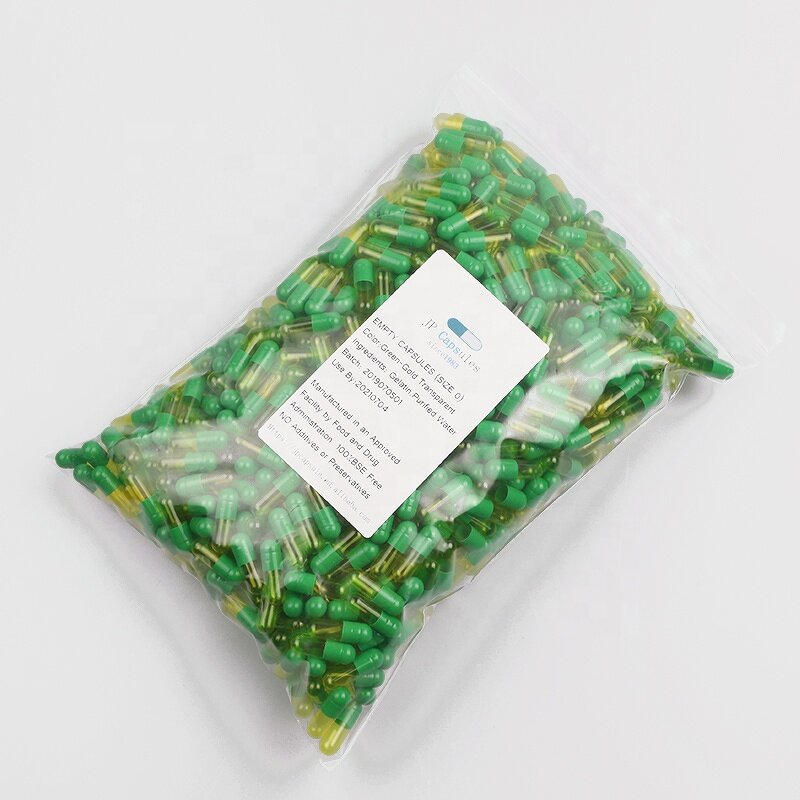 HPMC Capsules Manufacturer - Sizes 000 00 0 1 100-10000Pcs Clear Custom-Made Enteric-Coated