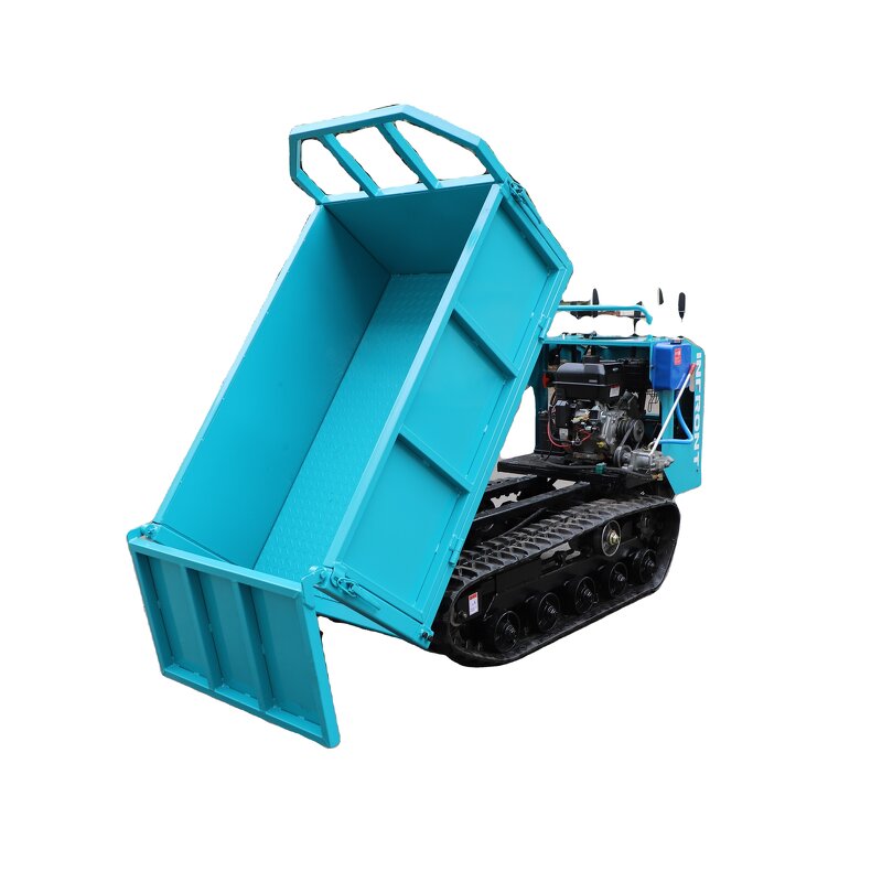 Dumper Manufacturer - INFRONT Hydraulic Front Tipping Self Loading Track Mini Dumper