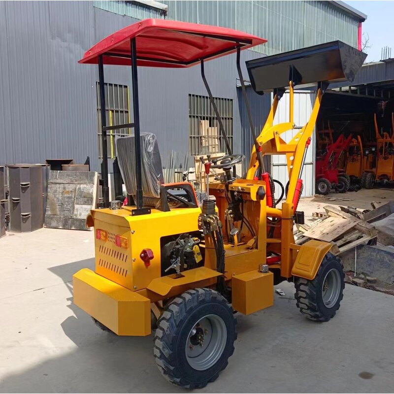 Loader Manufacturer - 4 Wheel Front End Small Mini Backhoe Loader Factory Direct