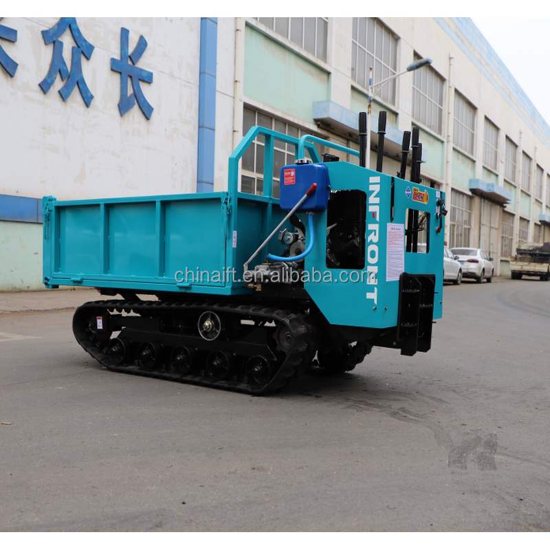 Dumper Manufacturer - 500kg-1ton Mini Tractor Crawler Walk Behind Garden Dumper