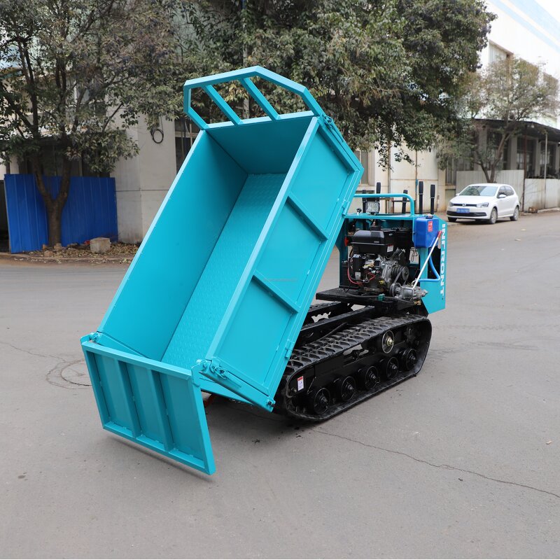 Dumper Manufacturer - 500kg-1ton Mini Tractor Crawler Walk Behind Garden Dumper