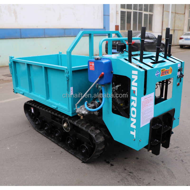 Dumper Manufacturer - CE Approved 500Kgs-1tons Hydraulic Small Crawler Dumper