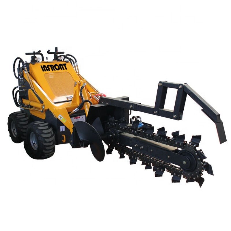 Loader Attachment - YF380 Mini Skid Steer Wheel Loader Trencher Skidsteer