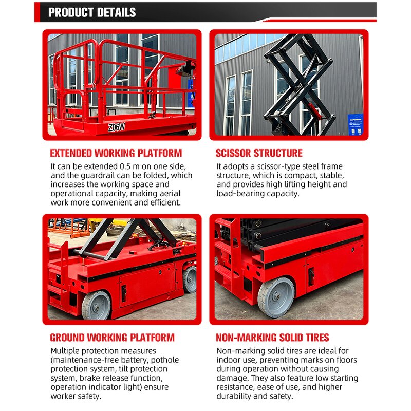 Scissor Lift Manufacturer - 6-14m Factory Outlet Electric Mini Hydraulic Self-propelled Man