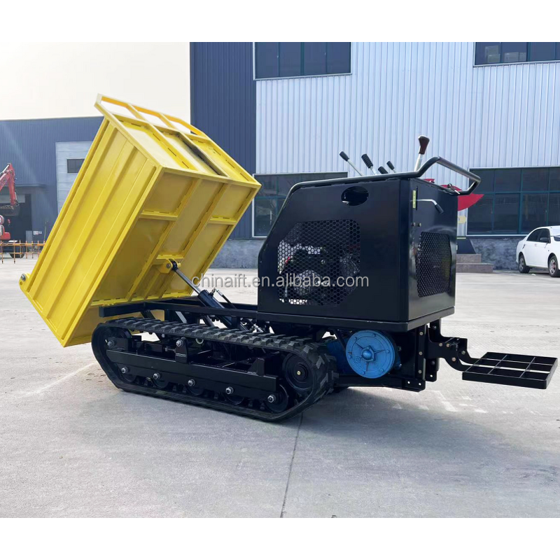 Dumper Manufacturer - 500kg-1ton Mini Tractor Crawler Walk Behind Garden Dumper