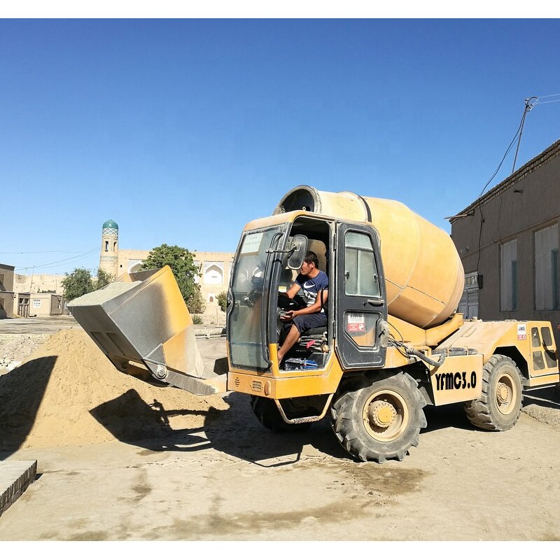 Concrete Mixer - Building Construction Electric Cement Self Loading Mixer