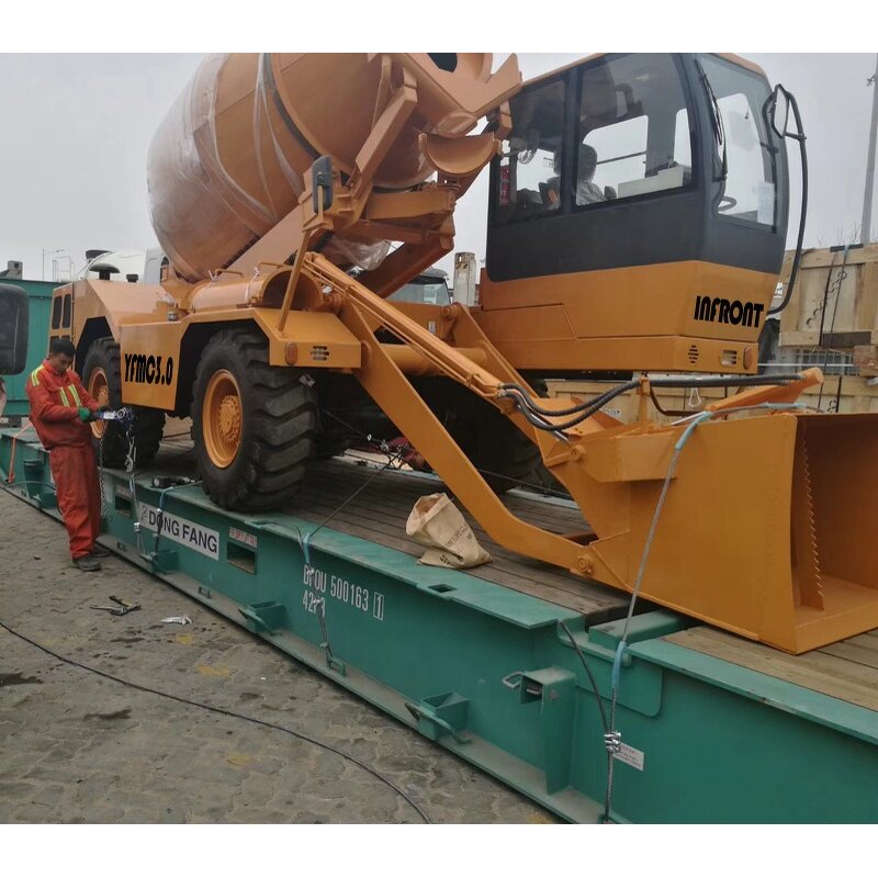 Concrete Mixer - Building Construction Electric Cement Self Loading Mixer