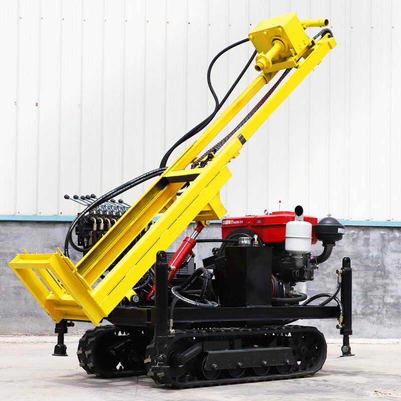 Drilling Rig - 100-200m Hydraulic Crawler Mounted Borehole Water Well Drilling