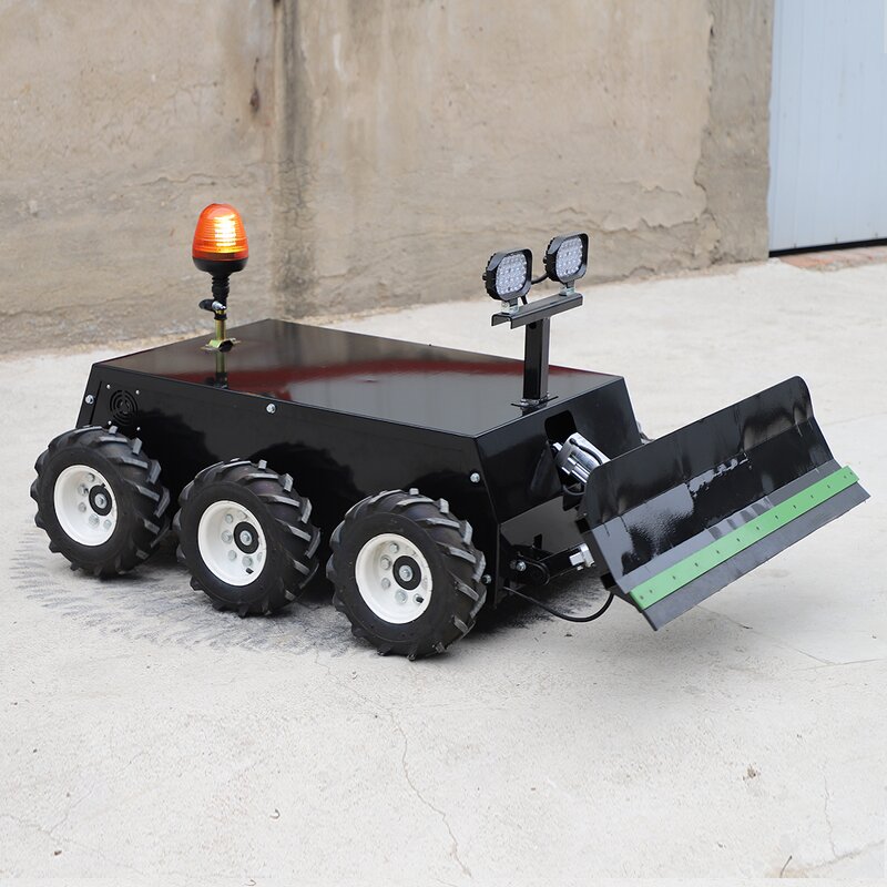 Lawn Mower - Robot Remote Hydraulic Mini Snow Blower Tractor Attachment