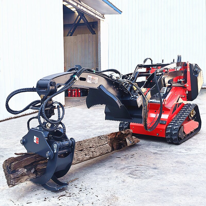 Loader Manufacturer - INFRONT YF380 Mini Skid Steer Track Loader Skidsteer