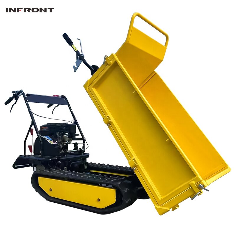 Dumper Manufacturer - 4WD 5.5 Hp Petrol 300Kg Capacity Micro Wheelbarrow Dumper