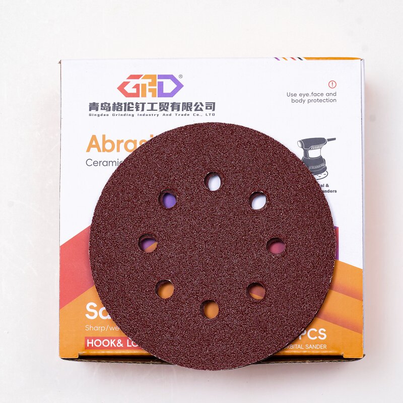 Sand Paper Manufacturer - High Quality 5 Inch Red Ceramic 1mm Thick GRD Brand & OEM