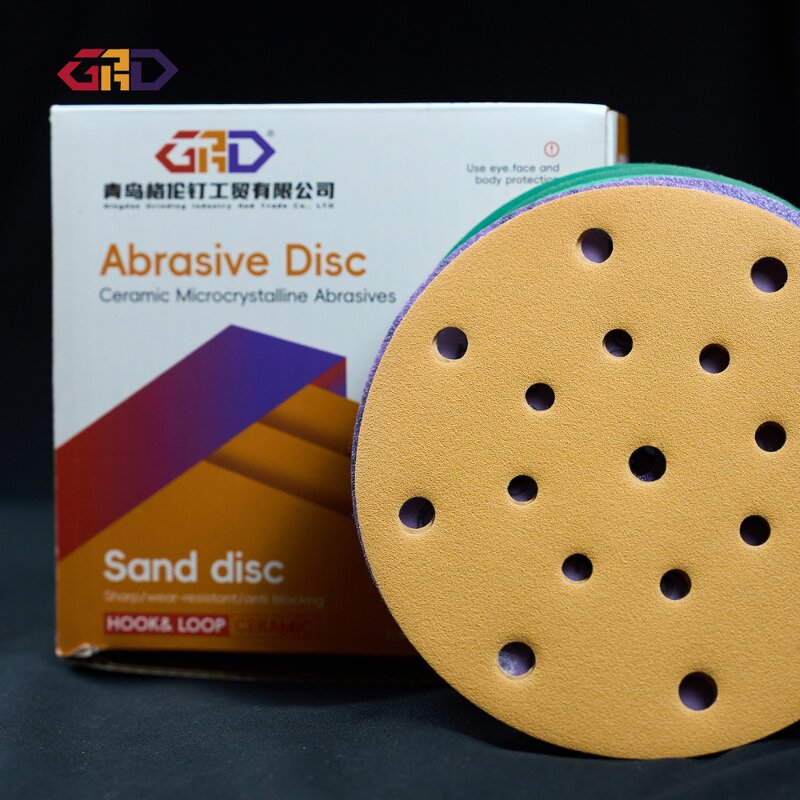 Sanding Disc Manufacturer - Self-Adhesive 6 Inch Yellow Flocking Round for Automotive