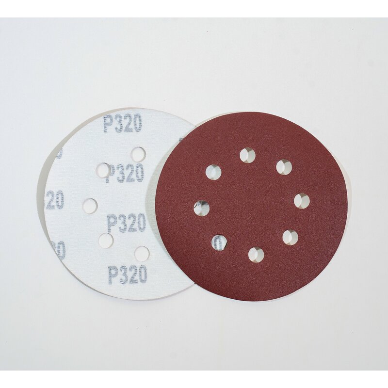 Abrasive Discs Manufacturer - 5 Inch Red 8 Holes 125mm Hook and Loop Sanding & OEM
