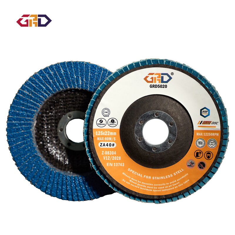Flap Disc Manufacturer - GRD High Hardness 5 Inch 125mm Nylon Backed Zirconia for Metal