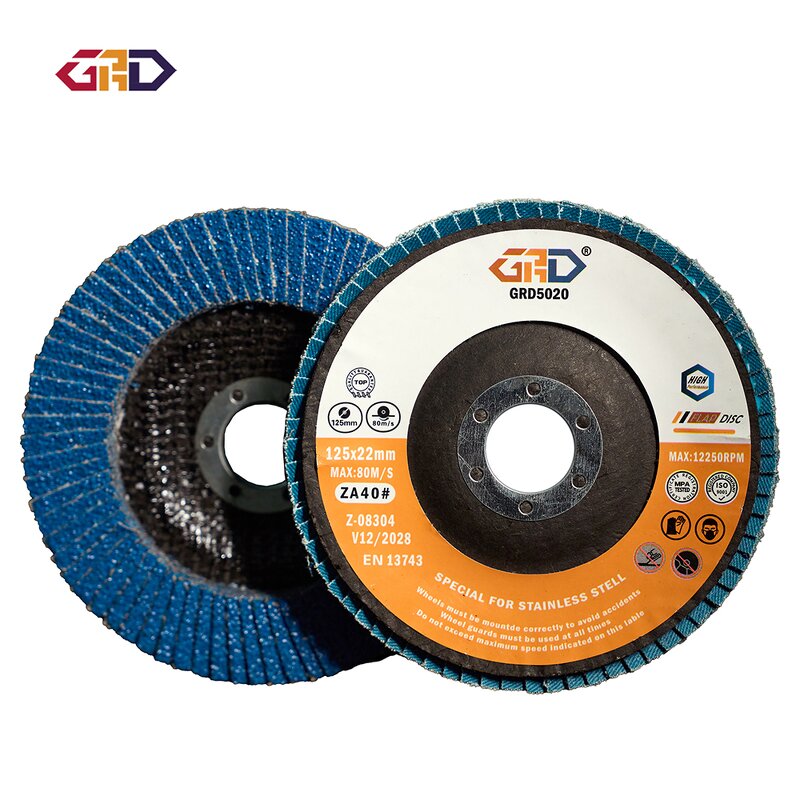 Flap Disc Manufacturer - GRD High Hardness 5 Inch 125mm Nylon Backed Zirconia for Metal