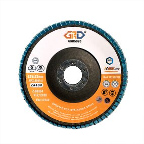 Flap Disc Manufacturer - GRD High Hardness 5 Inch 125mm Nylon Backed Zirconia for Metal